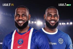 法甲官方社媒“恶搞”晒照NBA球星詹姆斯：我们的秘密签约-s1